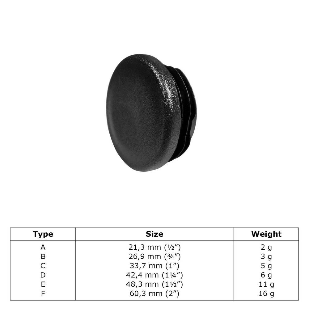 Doos Insteekdop rond plastic-D / 42,4 mm